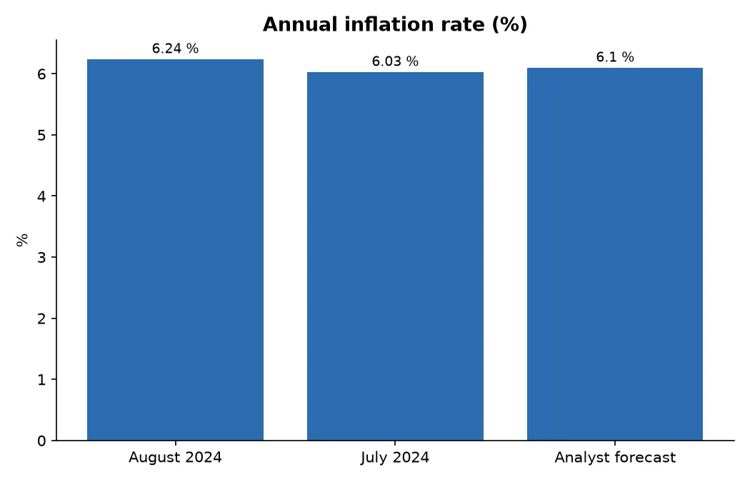 Annual inflation rate (%)
